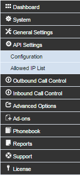 Click on Allowed IP List