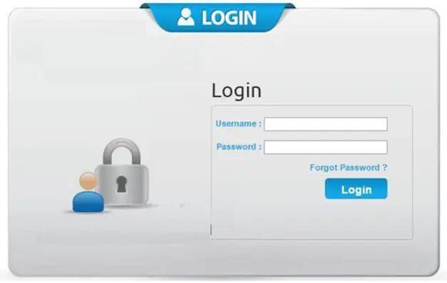 Telephony software login screen