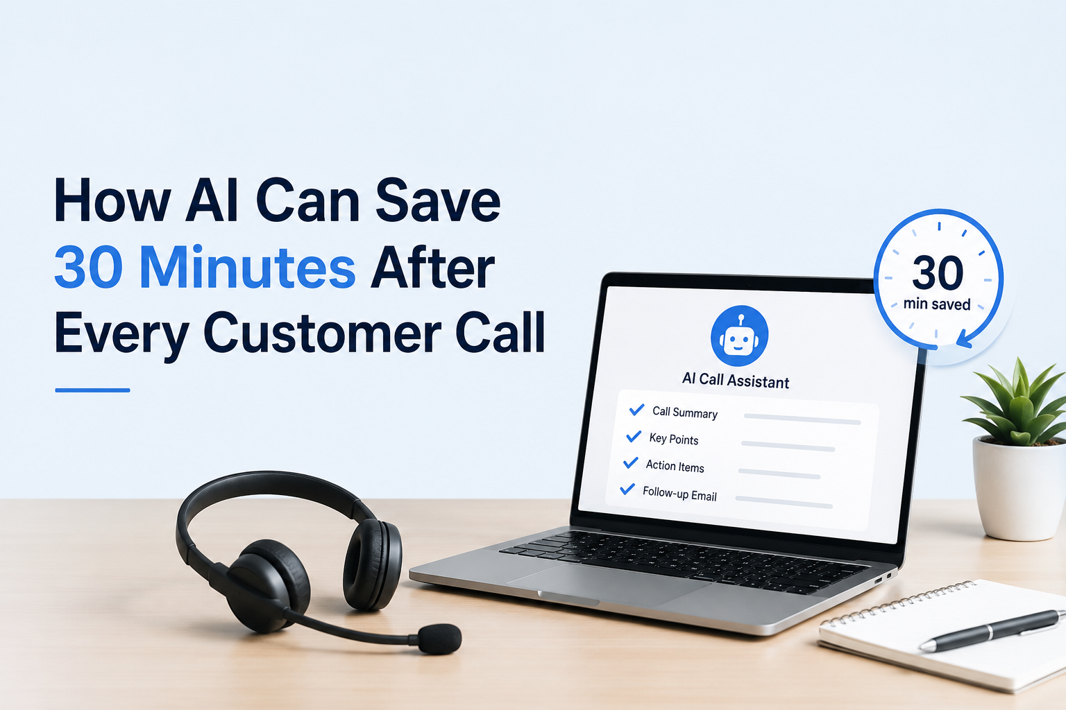 How AI call summary can save 30 minutes after every customer call