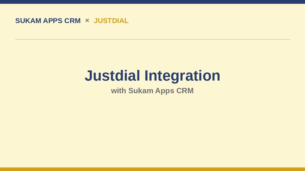 Justdial CRM integration for automatic call and enquiry capture