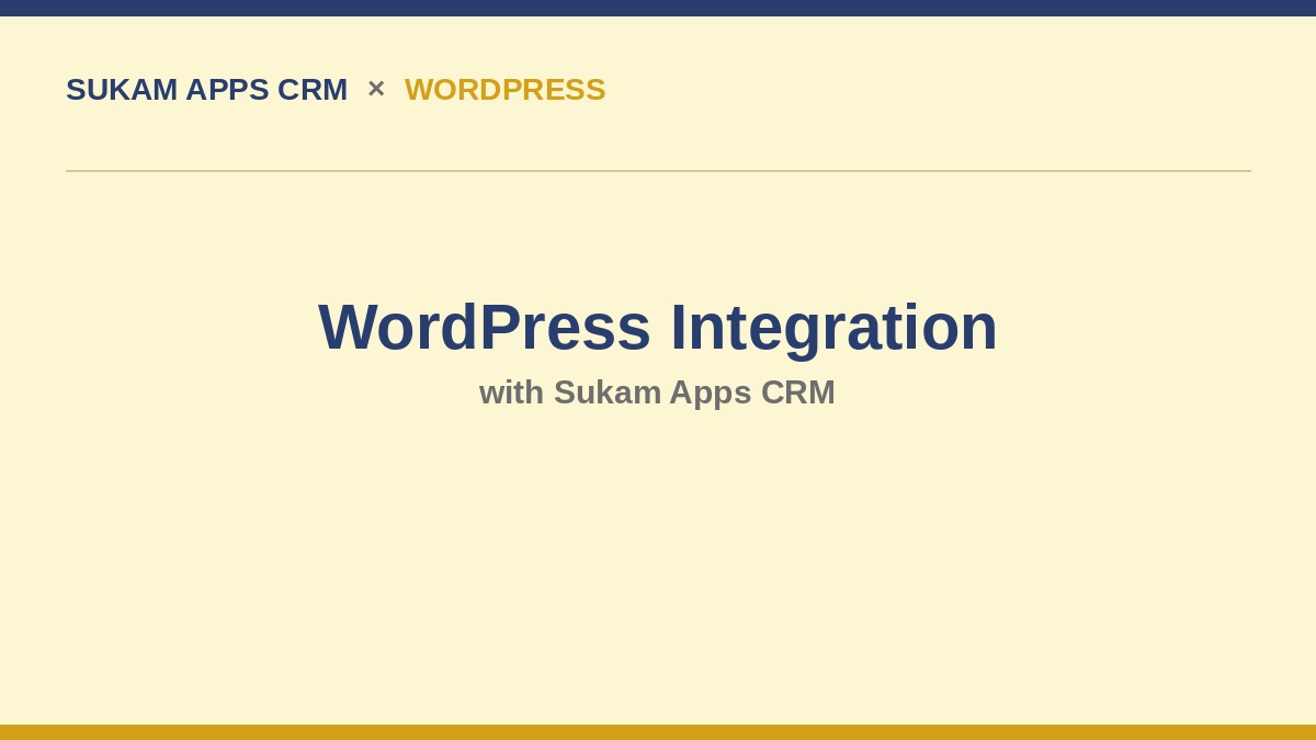 WordPress CRM integration for automatic website lead capture