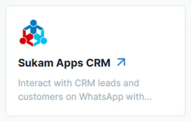 Sukam Apps CRM listed in Gallabox Available Integrations