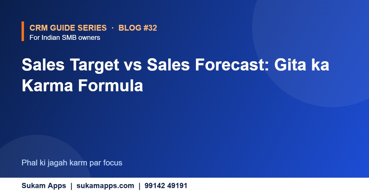 How to Improve Sales Forecasting with CRM - Sukam Apps